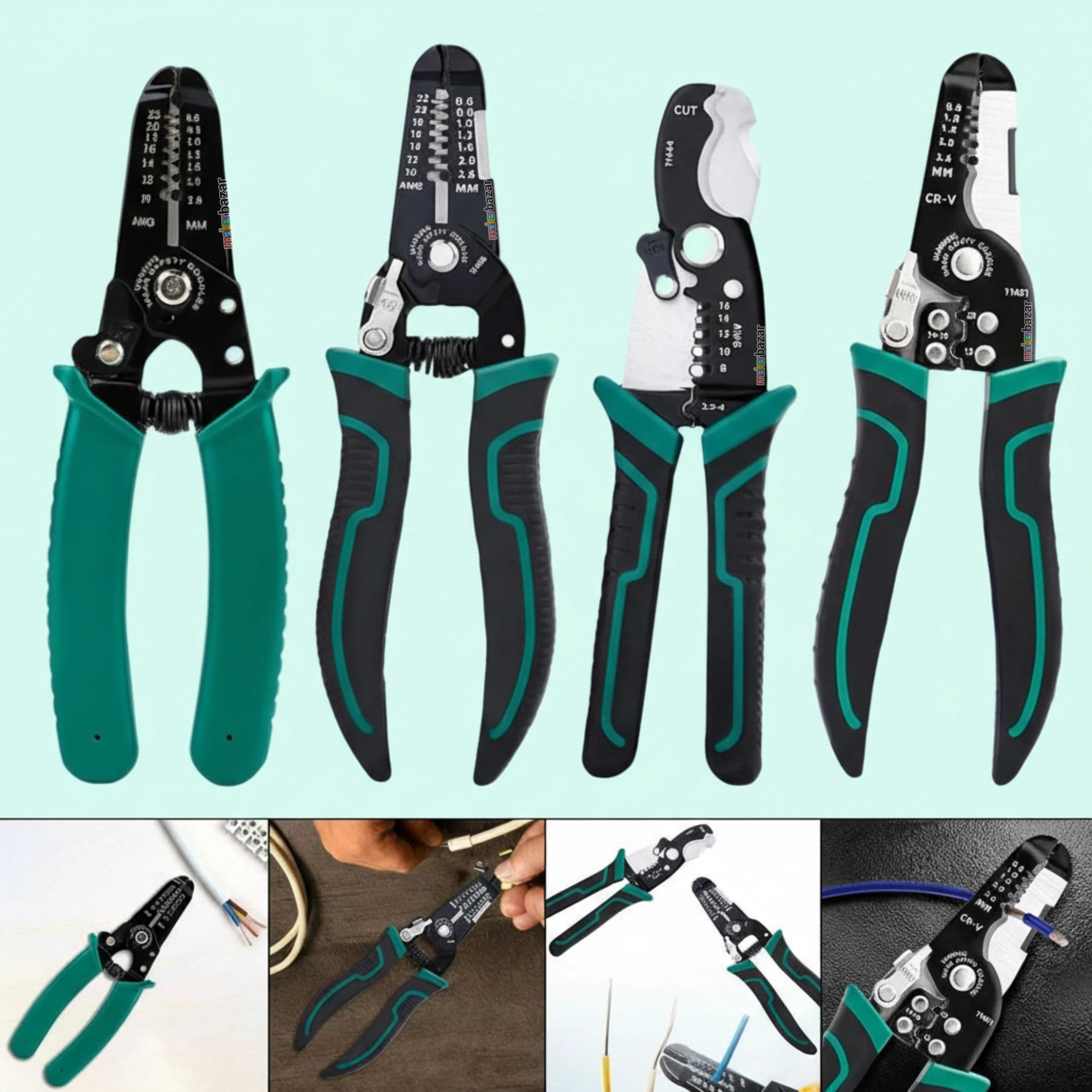Multifunctional Wire Stripper Cable Cutter Crimping Tool - Image 7