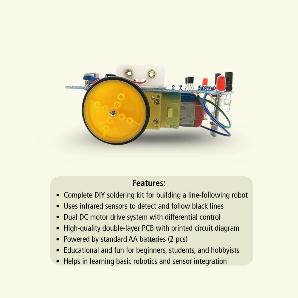 DIY D2-1 Intelligent Line Follower / Tracing Car Kit - Image 3
