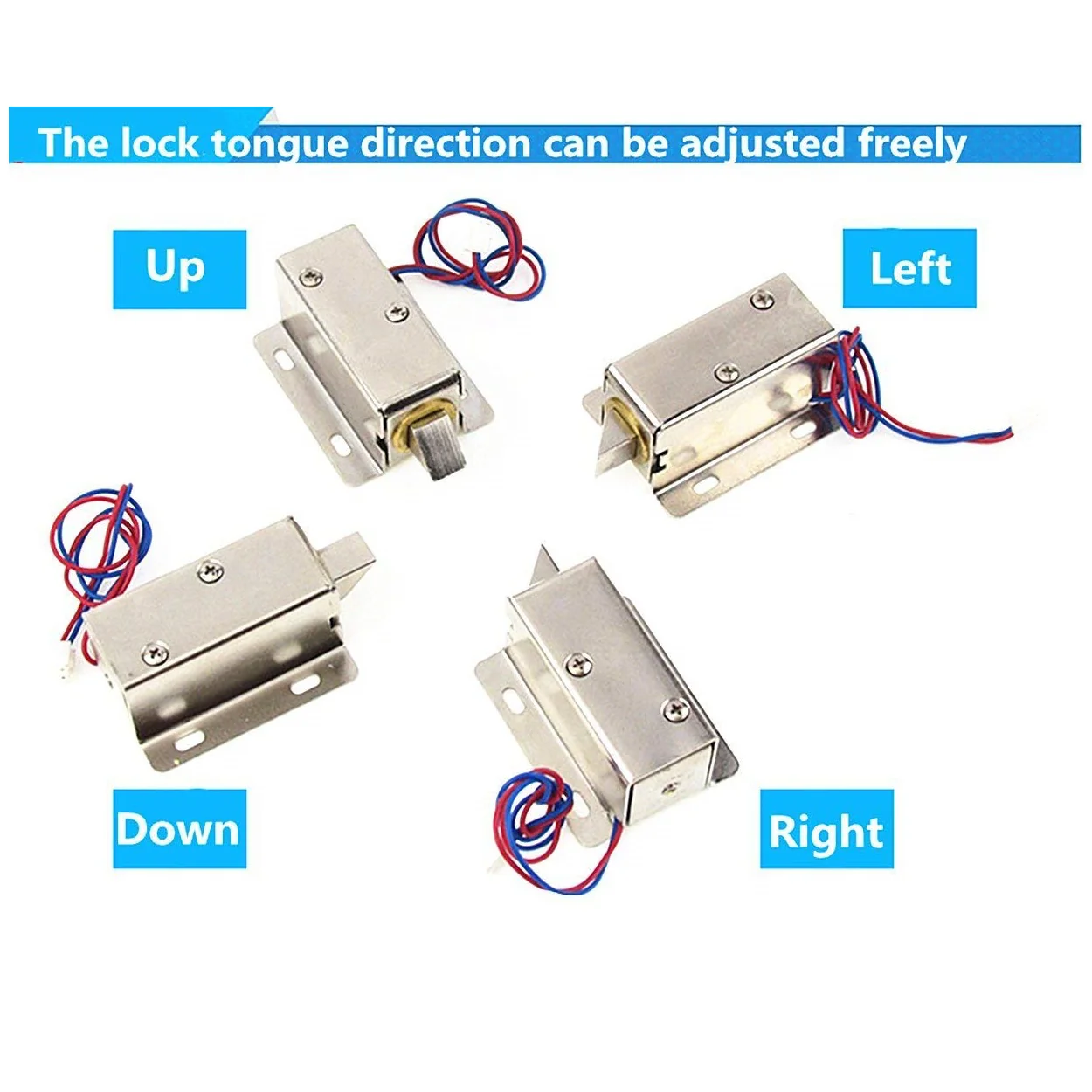 DC Cabinet Door Lock Electric Lock Assembly Solenoid - Image 7