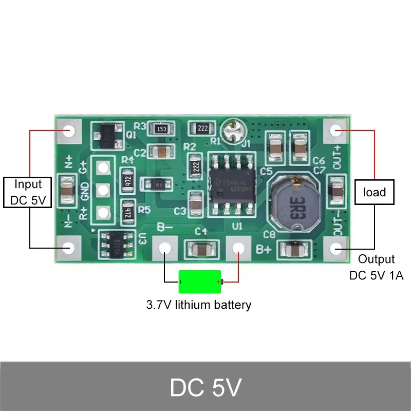 DC 5V/9V/12V Lithium Battery Step-Up UPS Charging Module with Protection Circuit - Image 4