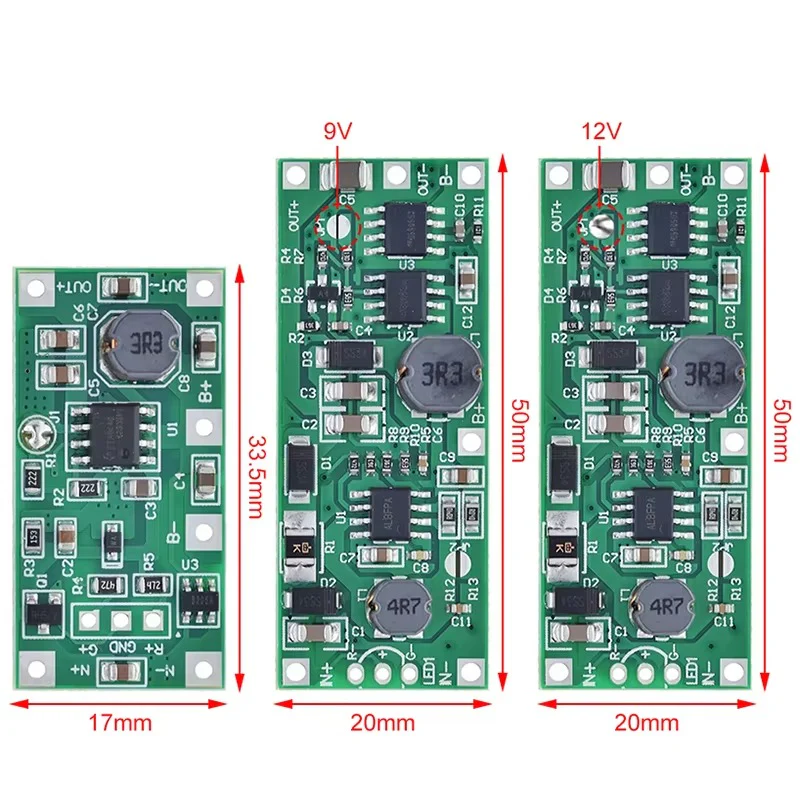DC 5V/9V/12V Lithium Battery Step-Up UPS Charging Module with Protection Circuit - Image 7