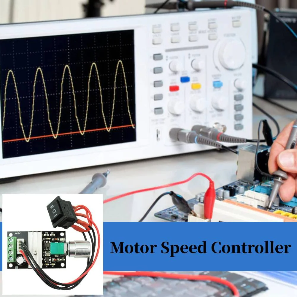 [Type 2] 1203BB DC 6V-28V 6V 12V 24V 3A PWM DC Motor Speed Controller Forward Reverse with Switch - Image 6