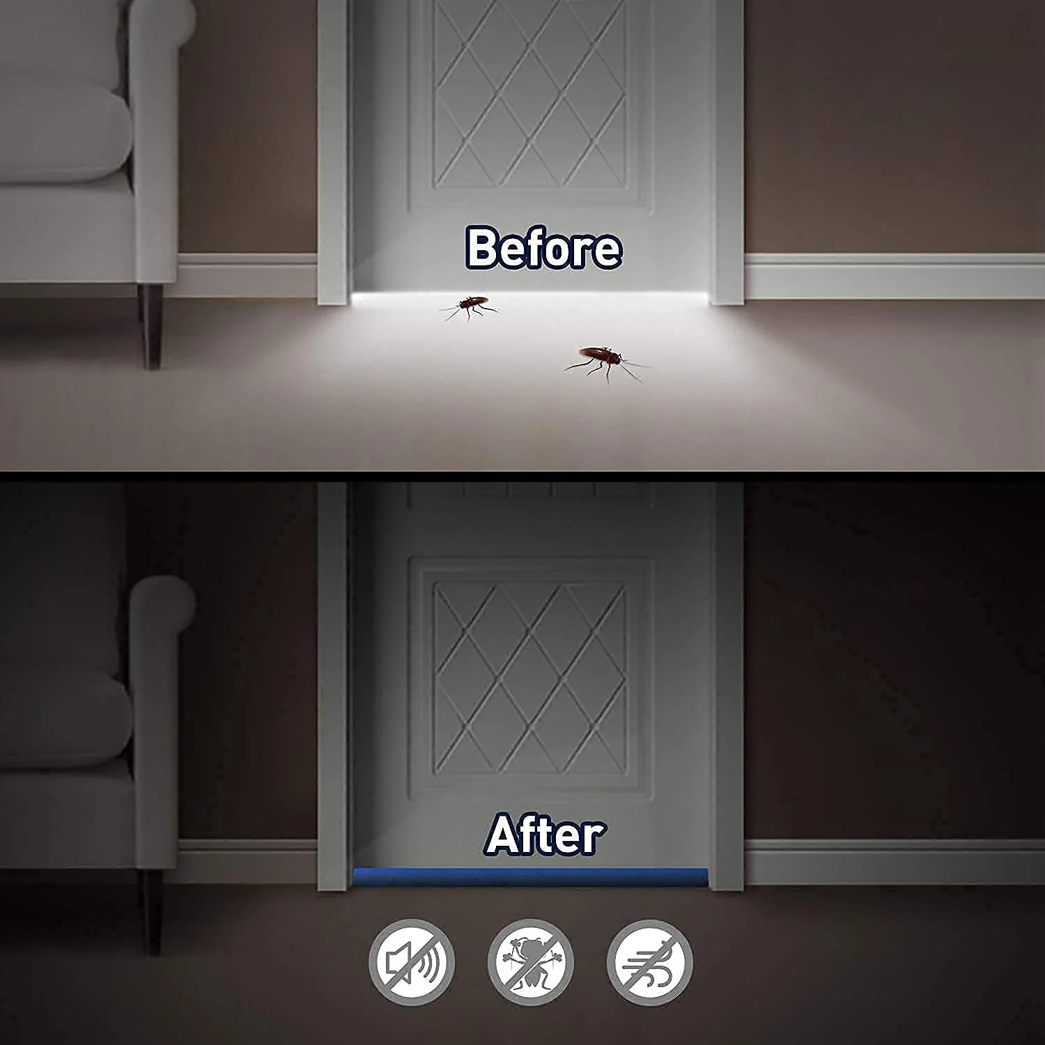 Door Draft Stopper/Guard Protector For Doors And Windows - Image 9