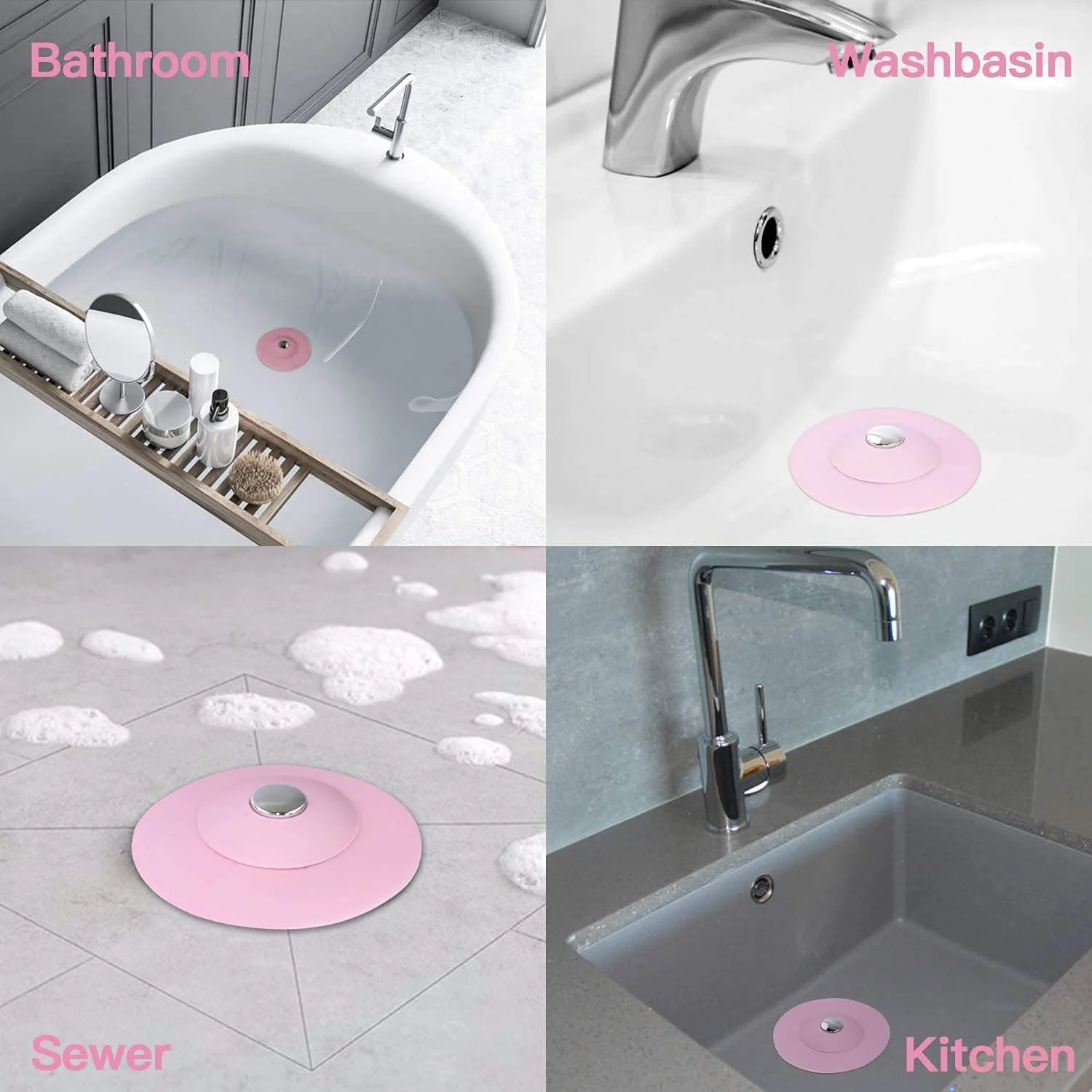 Drain Stopper For Bathroom/Wash Basin/Kitchen Sink/Bathtub - Image 7