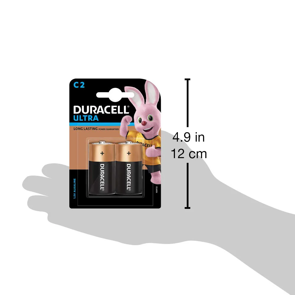 Duracell: Ultra C2 R14 Alkaline Battery Non-Rechargeable Cell (Pack of 2) - Image 6