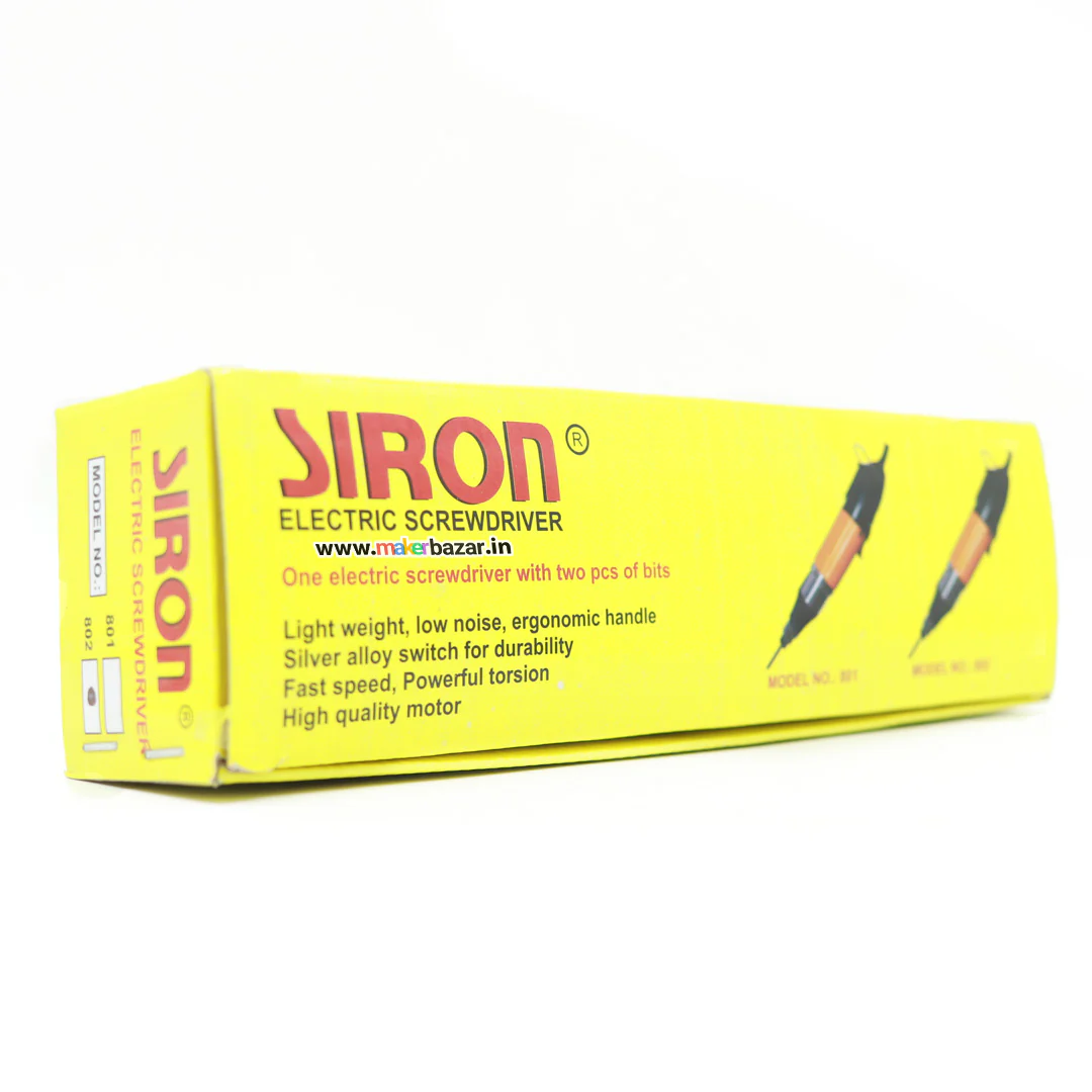 Siron: Electric Screwdriver 802 with 2 Bits and Power Supply - Image 9