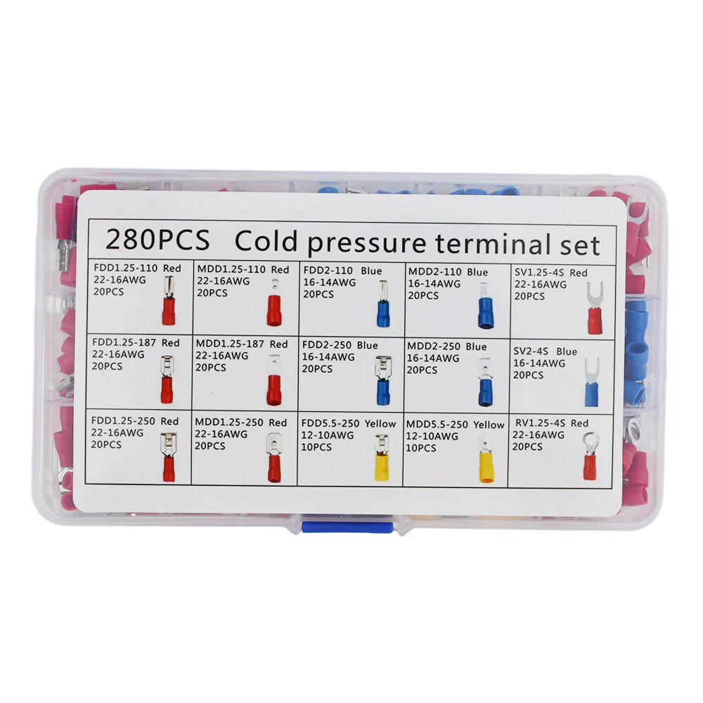 Electrical Cold Pressure Insulated Terminal Crimp Thimble Pins Set - Image 3