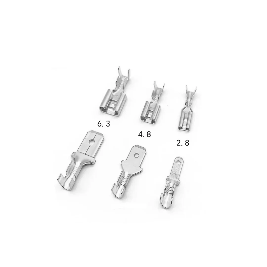 Lugs Thimble Pins Non-Insulated Spade Crimp Battery Connectors - Image 3