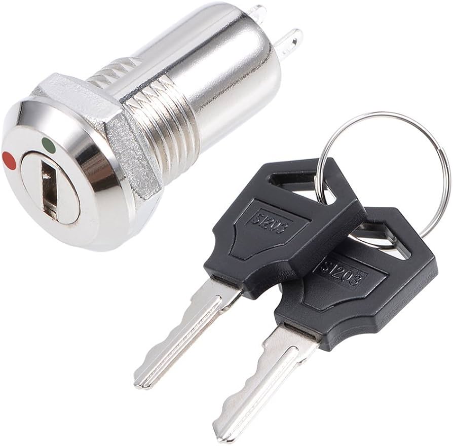Electronic 2Pin Key Switch ON/OFF Metal Lock - Image 4