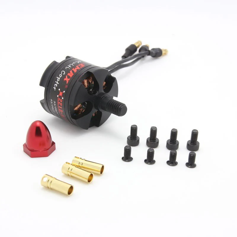 EMAX: MT2213 935KV Brushless DC Motor for Drone – Red Cap (CCW) With 1045 Propeller Combo - Image 6