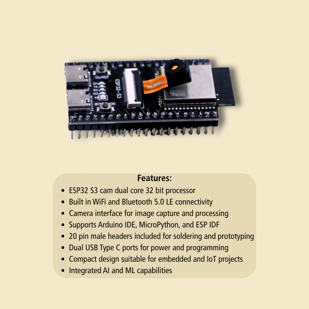 ESP32-S3 N16R8 Cam Development Board WiFi and Bluetooth 5.0 Module - Image 2