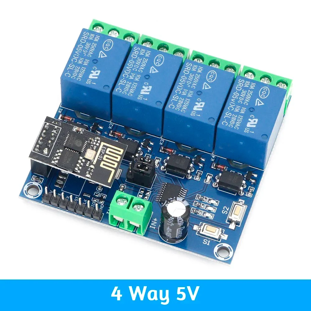 ESP8266 ESP-01 5V WiFi Relay Module - Image 4