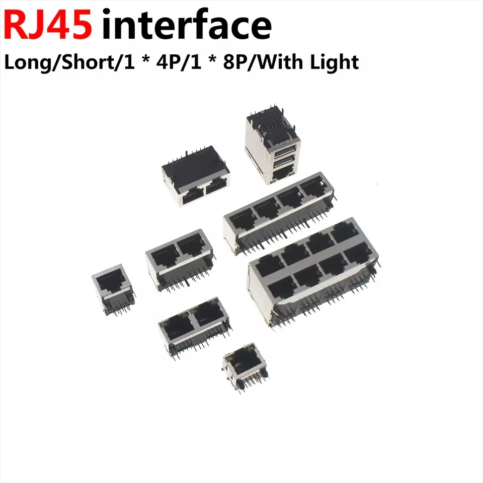 Ethernet Connector PCB Mount Female RJ45 8P8C - Image 11