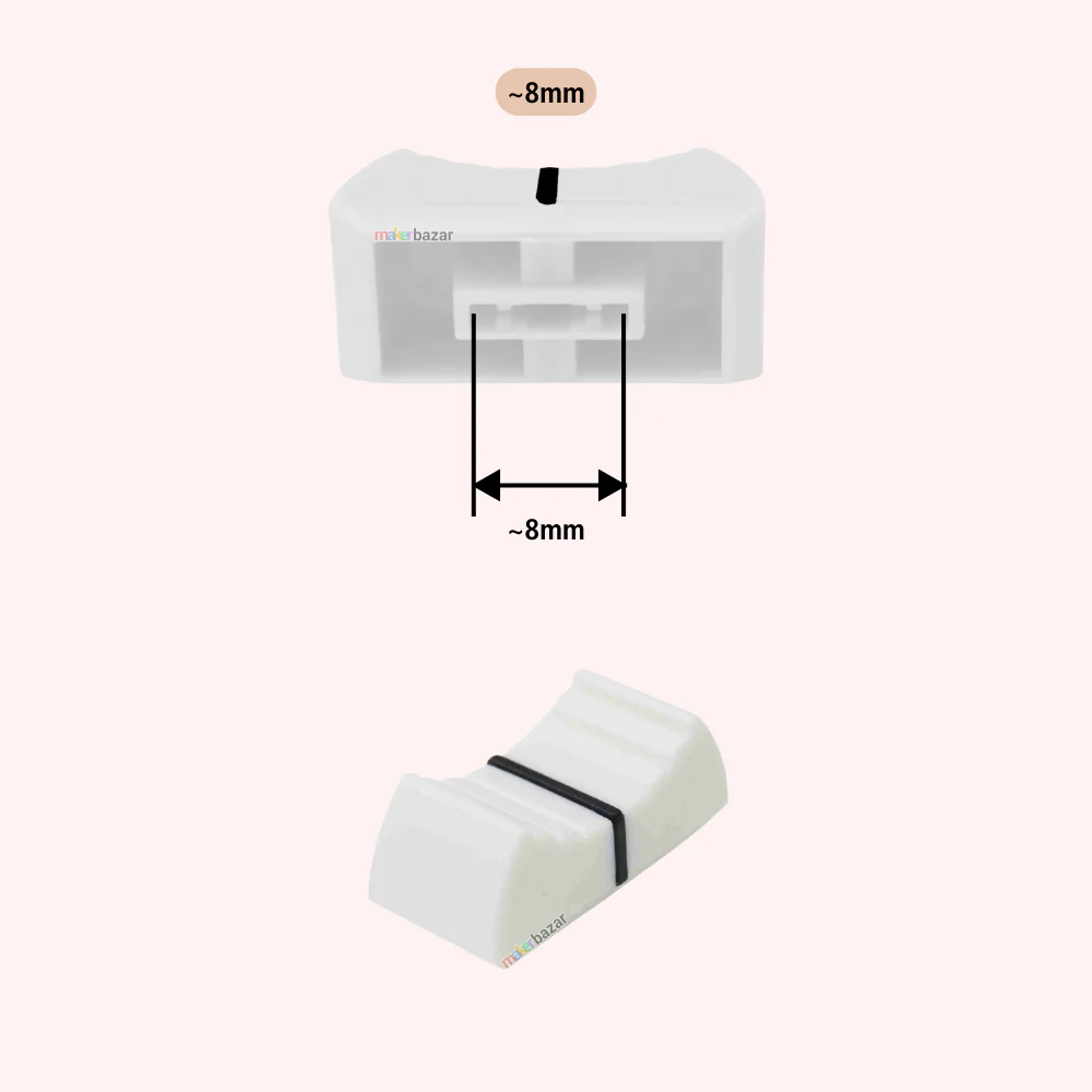 Fader Knob Touch Sensitive Slider Ribbed Mixer Potentiometer Cap - Image 16