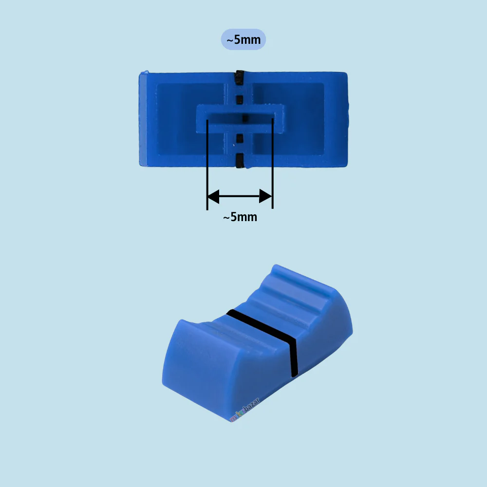Fader Knob Touch Sensitive Slider Ribbed Mixer Potentiometer Cap - Image 19