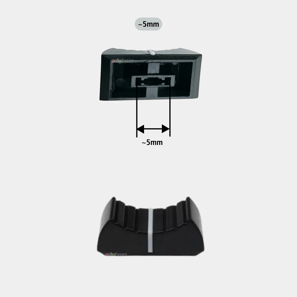 Fader Knob Touch Sensitive Slider Ribbed Mixer Potentiometer Cap - Image 23