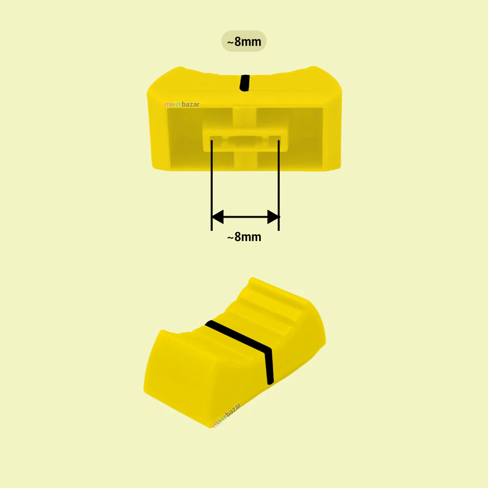 Fader Knob Touch Sensitive Slider Ribbed Mixer Potentiometer Cap - Image 29