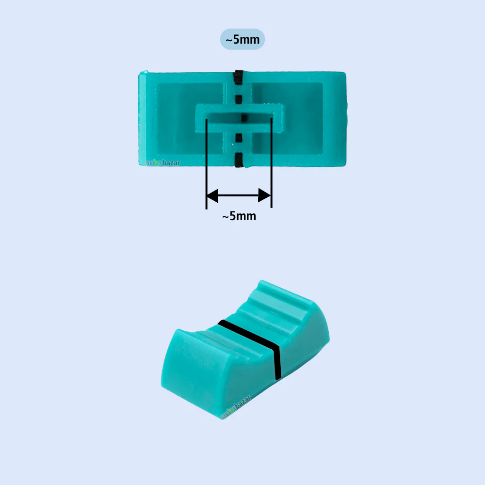 Fader Knob Touch Sensitive Slider Ribbed Mixer Potentiometer Cap - Image 6