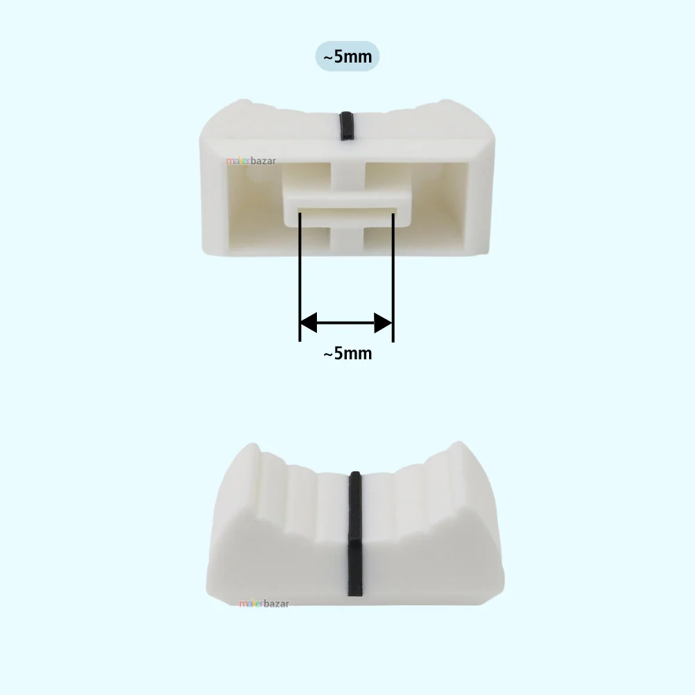 Fader Knob Touch Sensitive Slider Ribbed Mixer Potentiometer Cap - Image 8