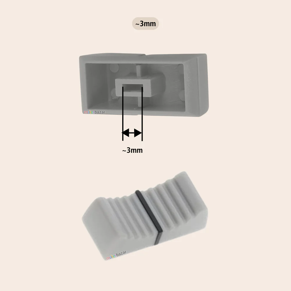 Fader Knob Touch Sensitive Slider Ribbed Mixer Potentiometer Cap - Image 9