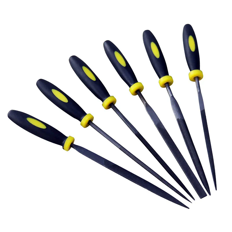 Jon Bhandari: F-021 6-Pc Needle File Set Metal Filing Rasp Wood Tools