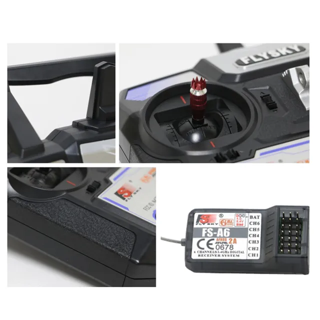 FlySky FS-i4X 2.4GHz 4CH AFHDS R/C Transmitter + FS-A6 Receiver - Image 3