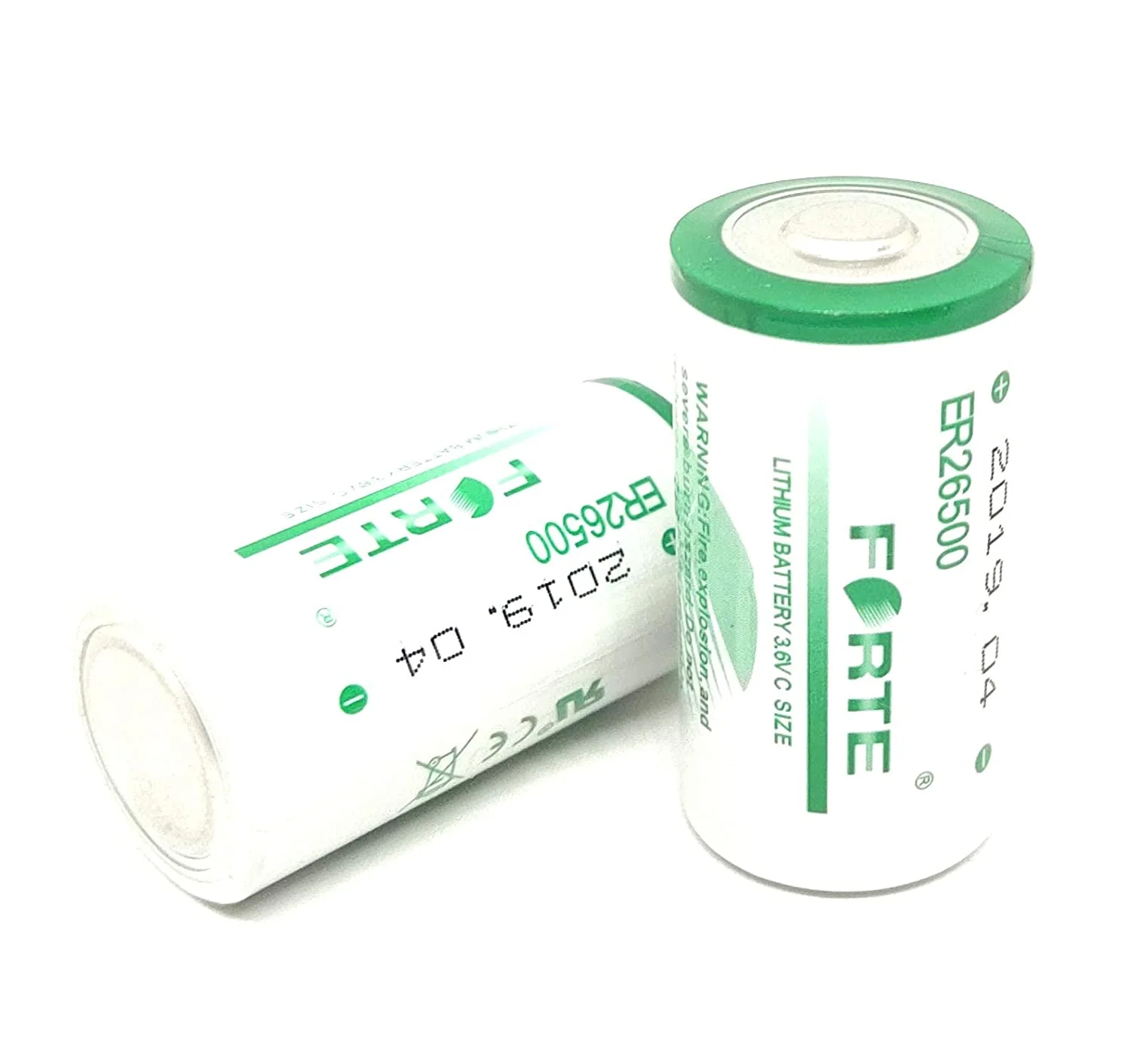 Forte: ER26500 Size-C 3.6V 9000mah Lithium Battery Cell Non-Rechargeable Battery with Button Top - Image 4