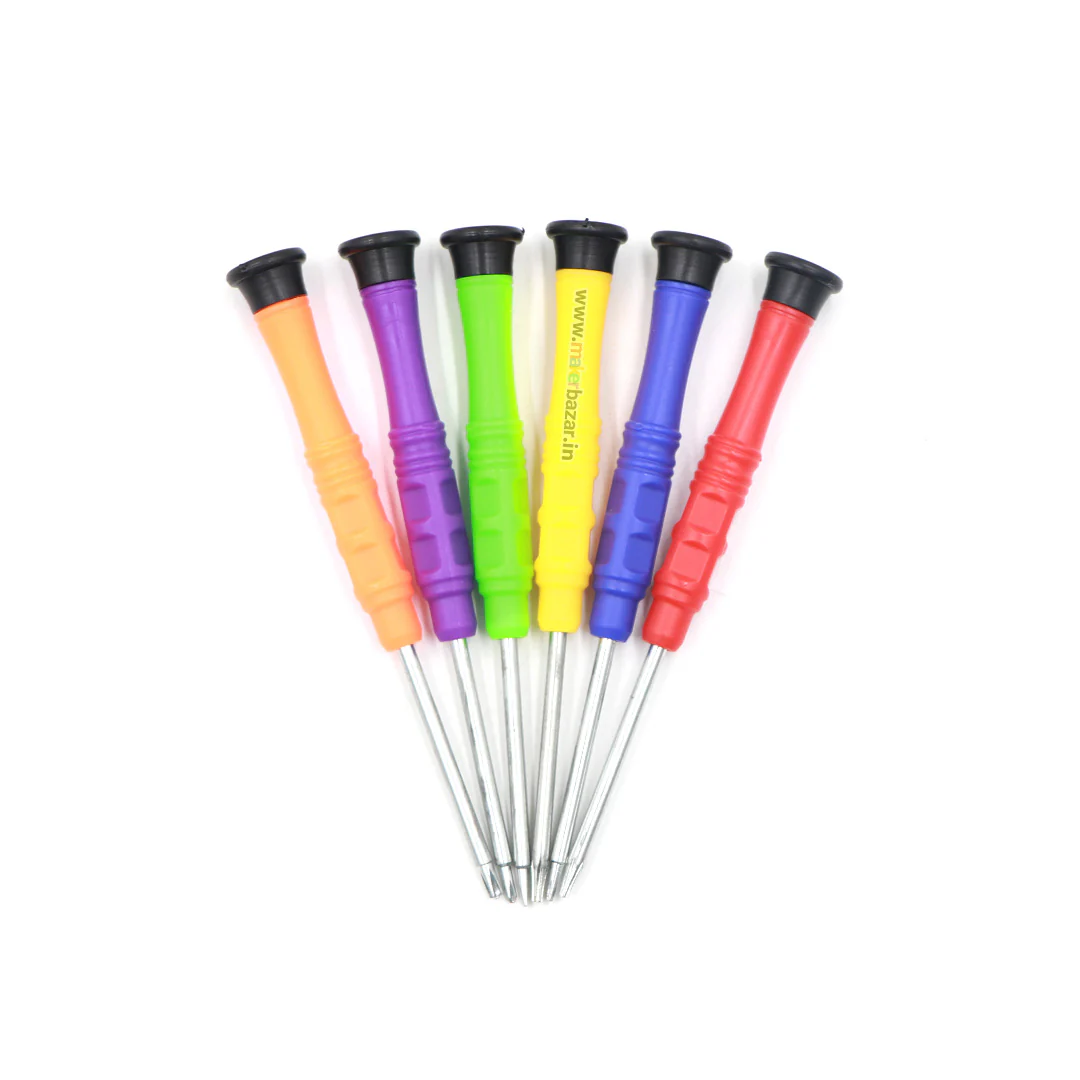 Generic: 6pcs Precision Mini Screwdriver Set (Plastic Handle) - Image 3