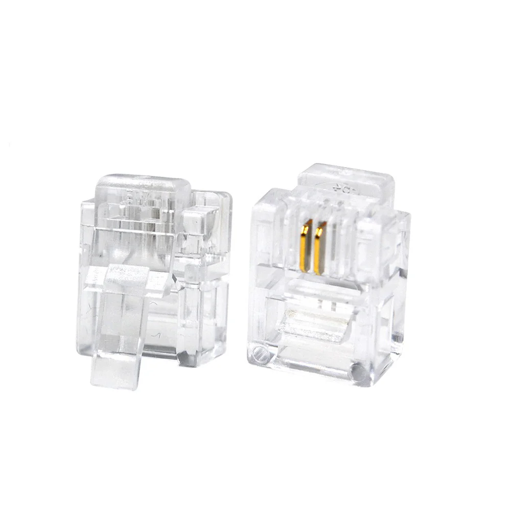 RJ11 Connector 6P2C Male Telephone Plug - Image 2