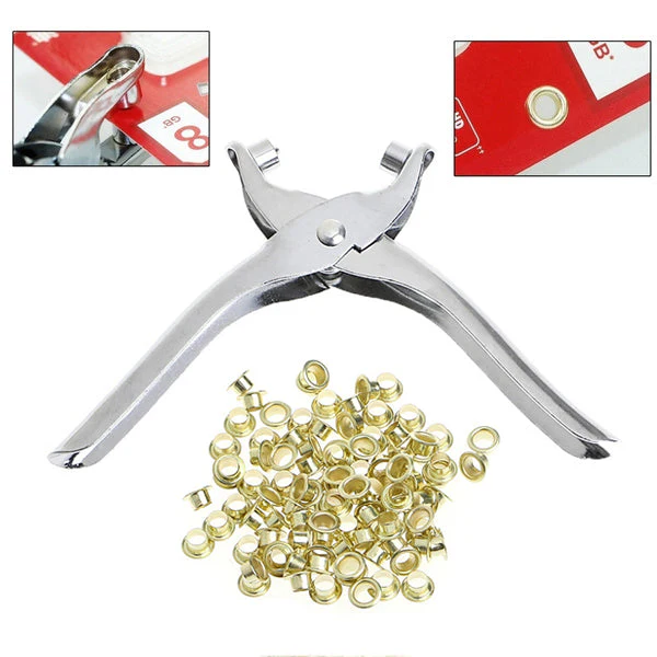 Grommet Setter Tool Kit Hole Punch Plier - Image 3