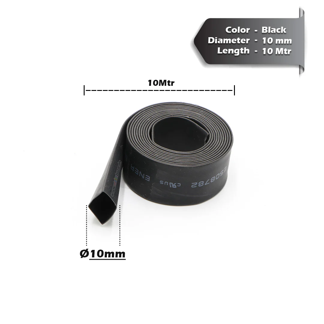 Black Heat Shrink Sleeve Tube For Wire Protection - Image 29