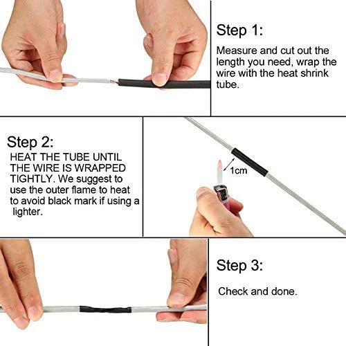 Red Heat Shrink Sleeve Tube For Wire Protection - Image 4