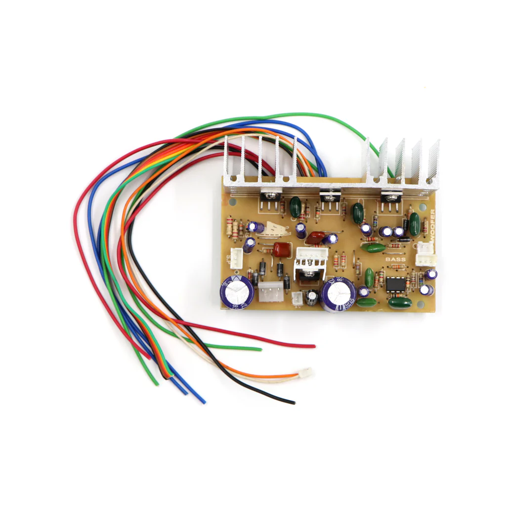 Home Theatre Board: 2.1 Home Theatre Wired Circuit Board Three 2030 Transistor With 7805 - Image 7