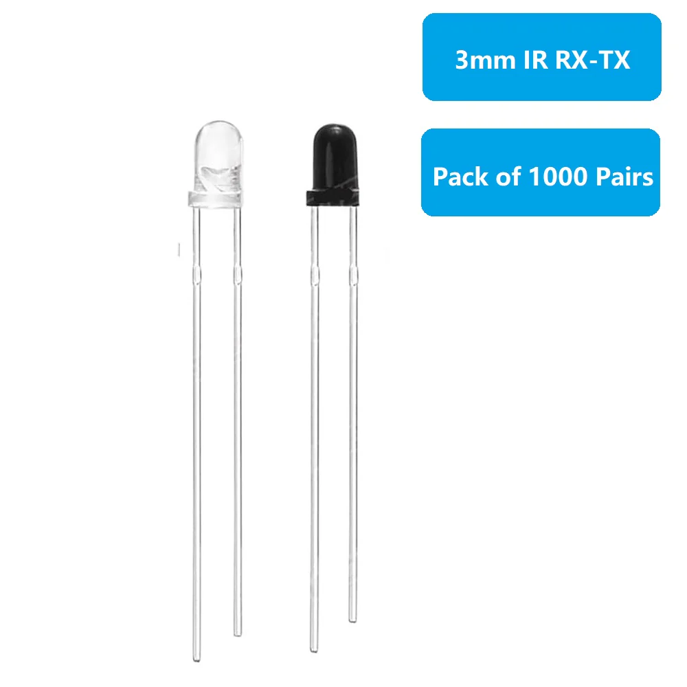 IR Receiver & Transmitter LED Pair (Round Head) - Image 11