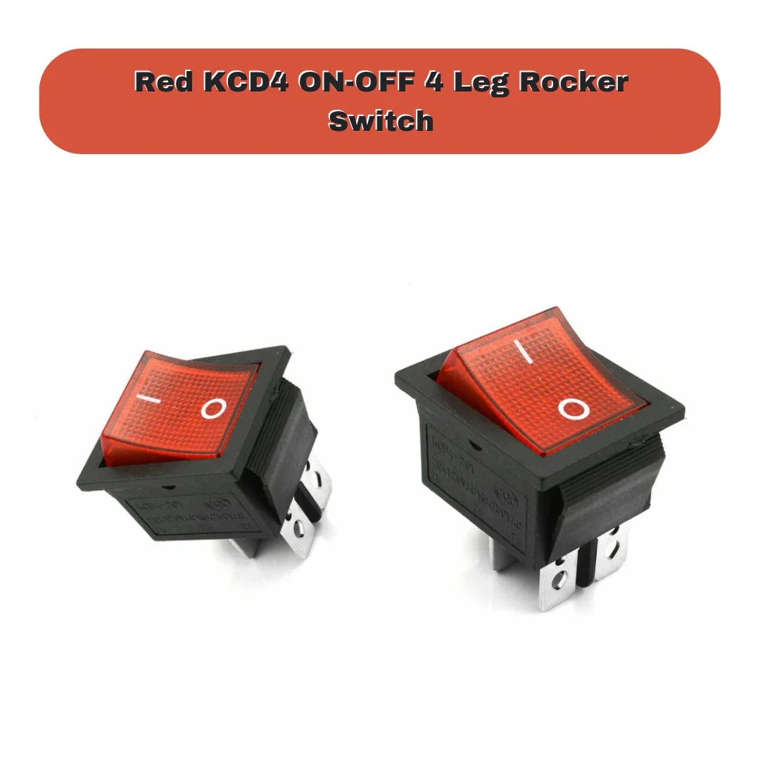 KCD4 16A 250V DPST ON-OFF 4 Leg Rocker Switch - Image 5