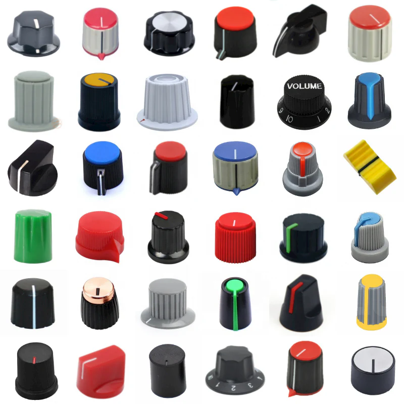 Knob-205 Plastic Potentiometer Knob 6mm With Buffer - Image 18