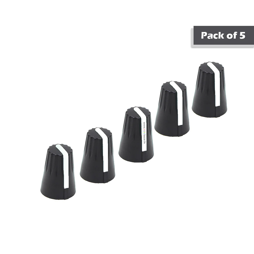 Knob-206 Plastic Potentiometer Knob 6mm With Buffer - Image 25