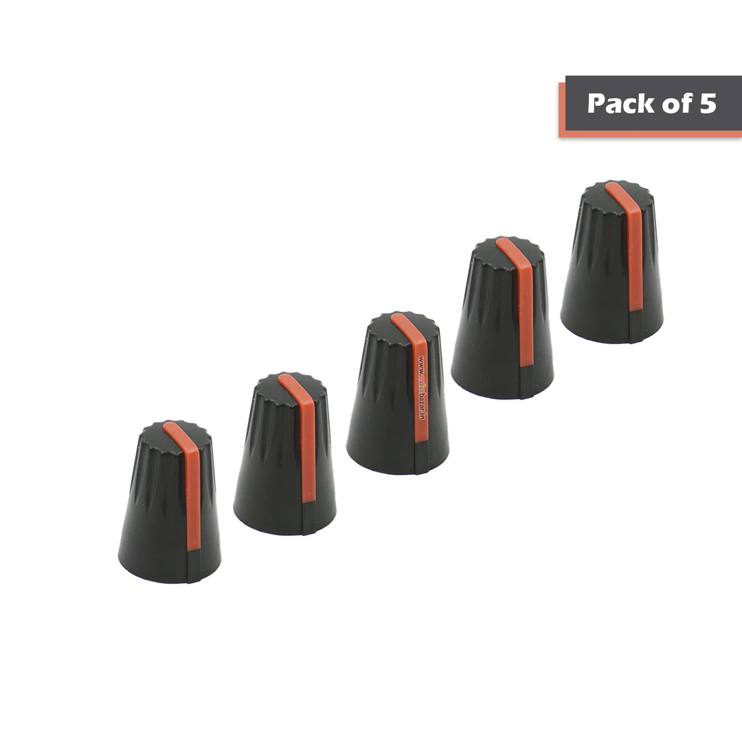 Knob-206 Plastic Potentiometer Knob 6mm With Buffer - Image 6