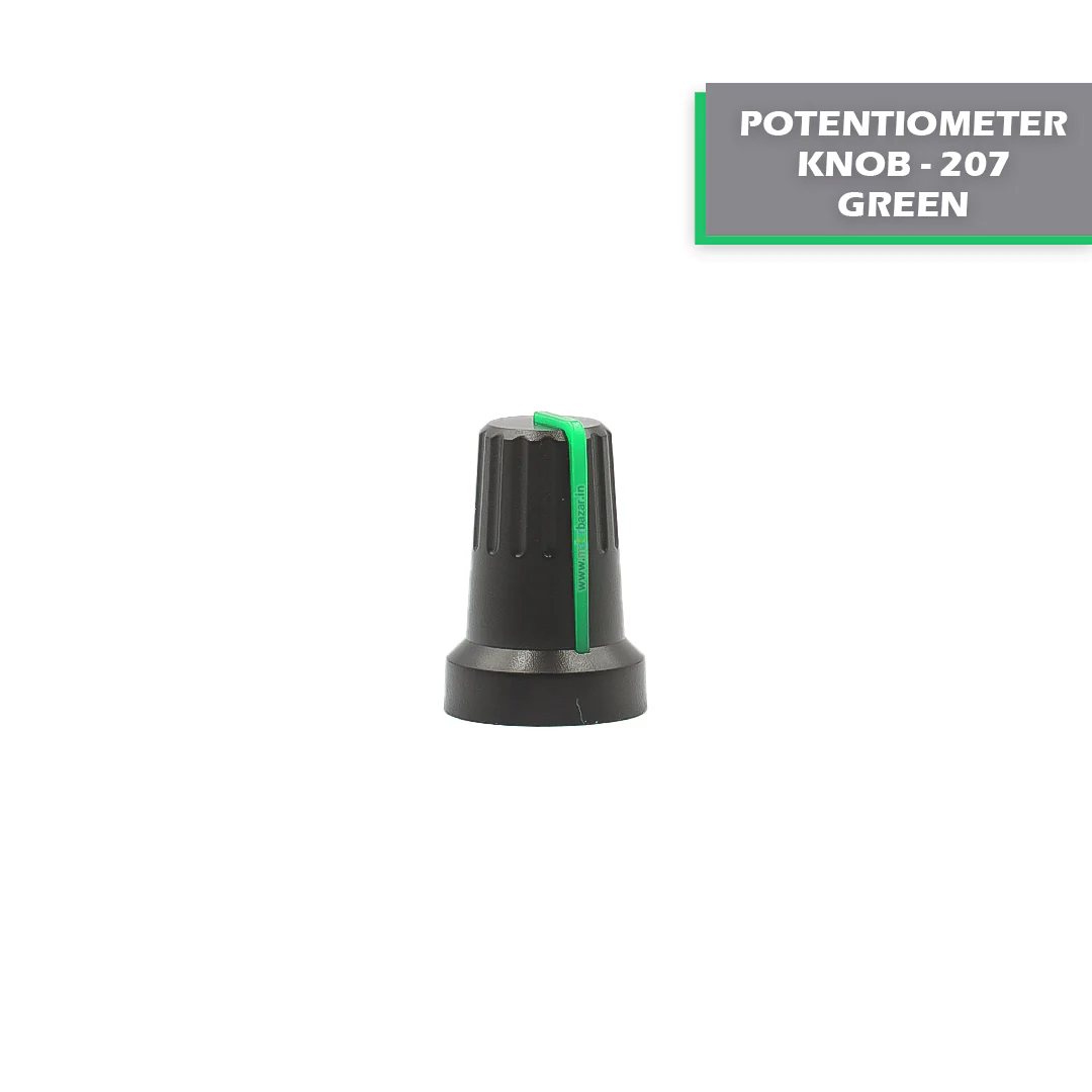 Knob-207 Plastic Potentiometer Knob 6mm With Buffer - Image 4