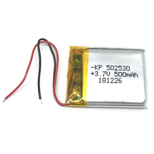 KP: 3.7V 500mAh Lipo Battery - Single Cell Lithium Polymer Battery - Image 3