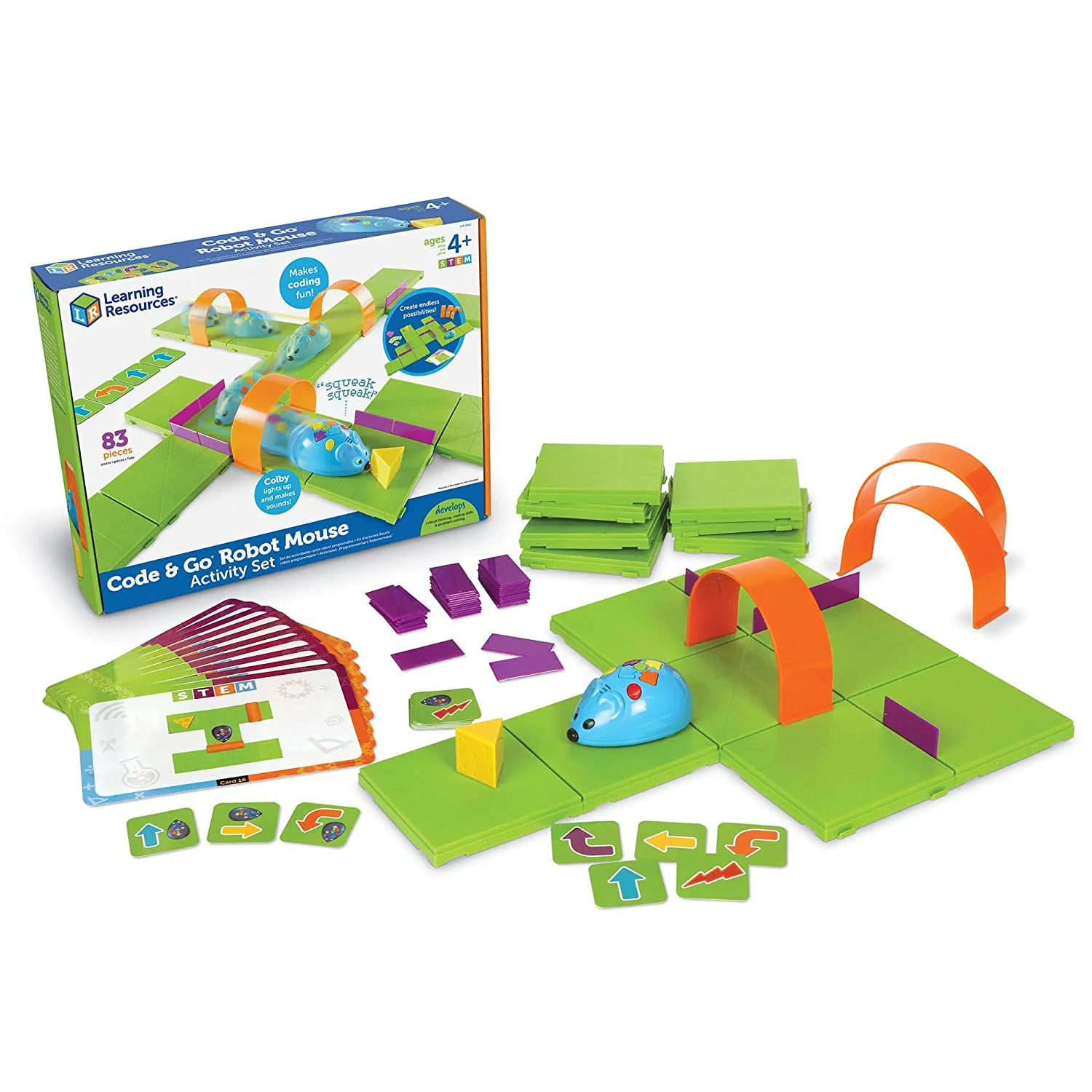 Learning Resources Code & Go Robot Mouse Activity Set, 83 Pieces - Image 5