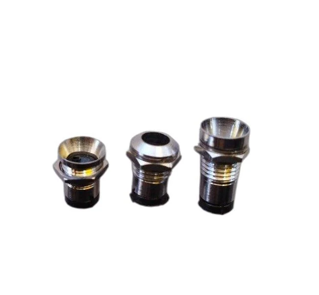 LED Holder Chrome Metal Silver Covered - Image 3