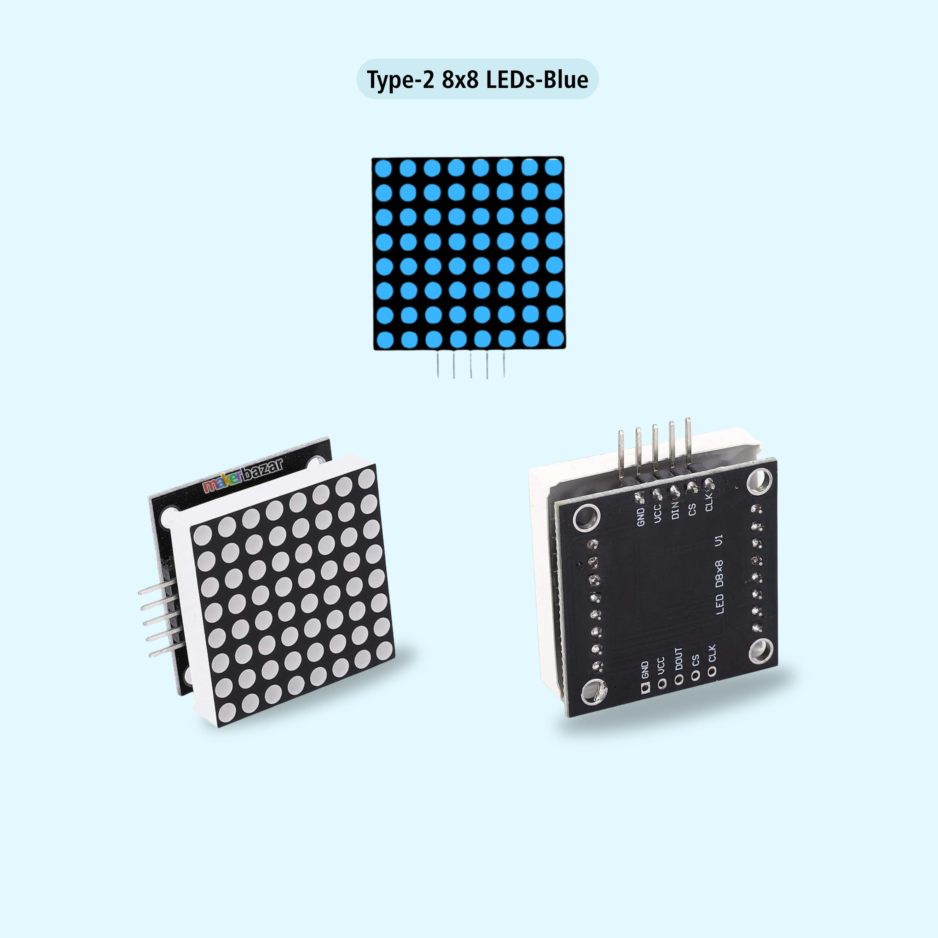 MAX7219 8x8 Dot Matrix Microcontroller Module LED Display - Image 6