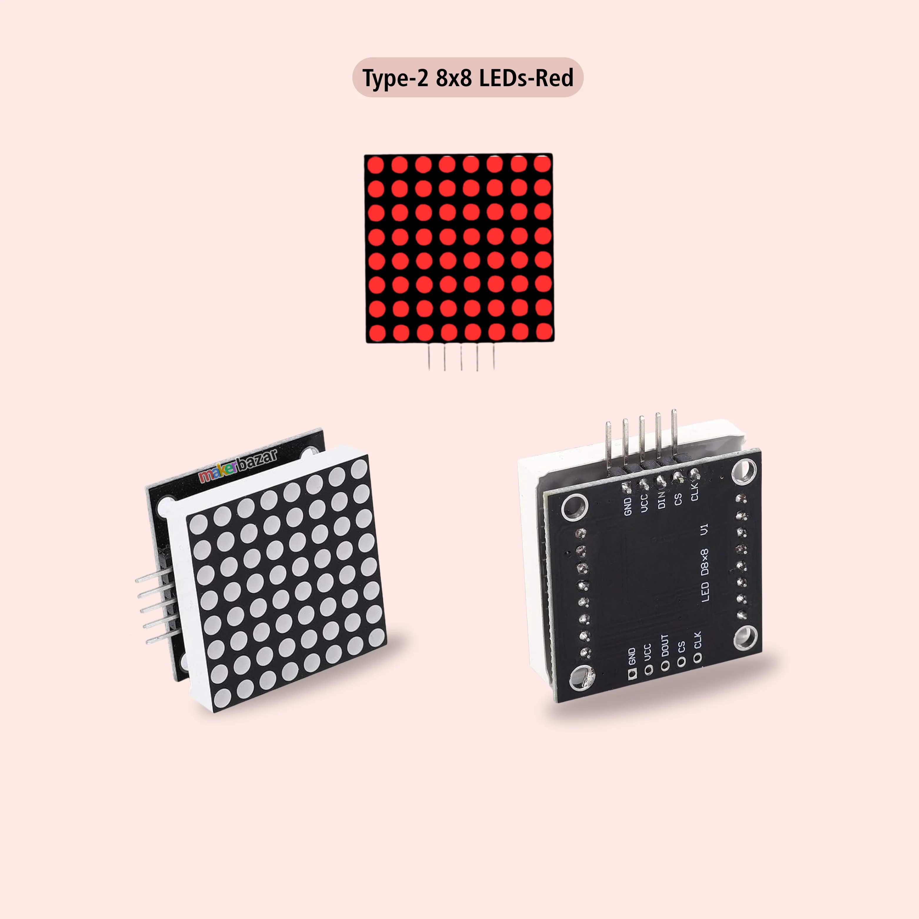 MAX7219 8x8 Dot Matrix Microcontroller Module LED Display - Image 7