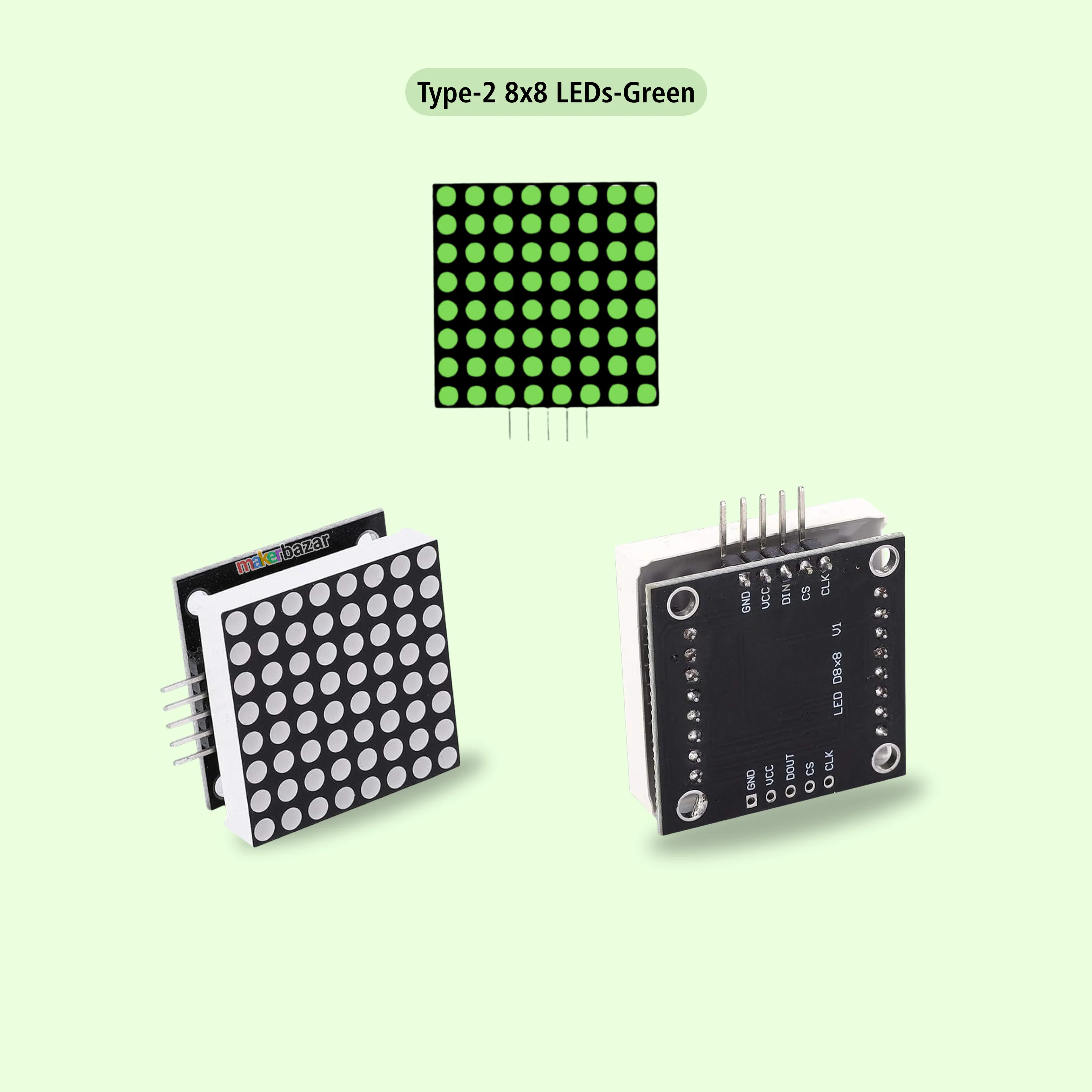 MAX7219 8x8 Dot Matrix Microcontroller Module LED Display - Image 8