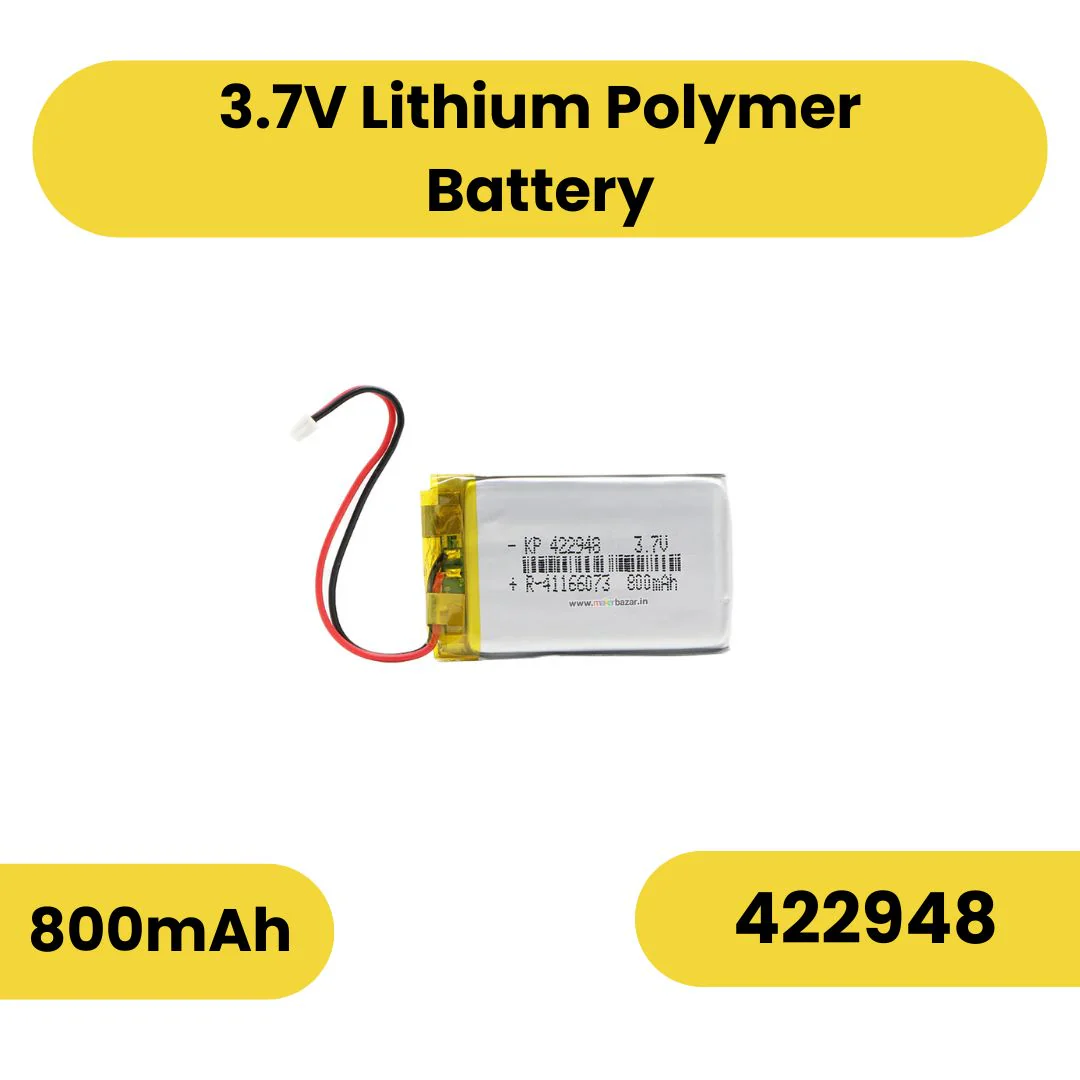 Lipo Battery - Single Cell 3.7V 800mAh Lithium Polymer Battery - Image 6