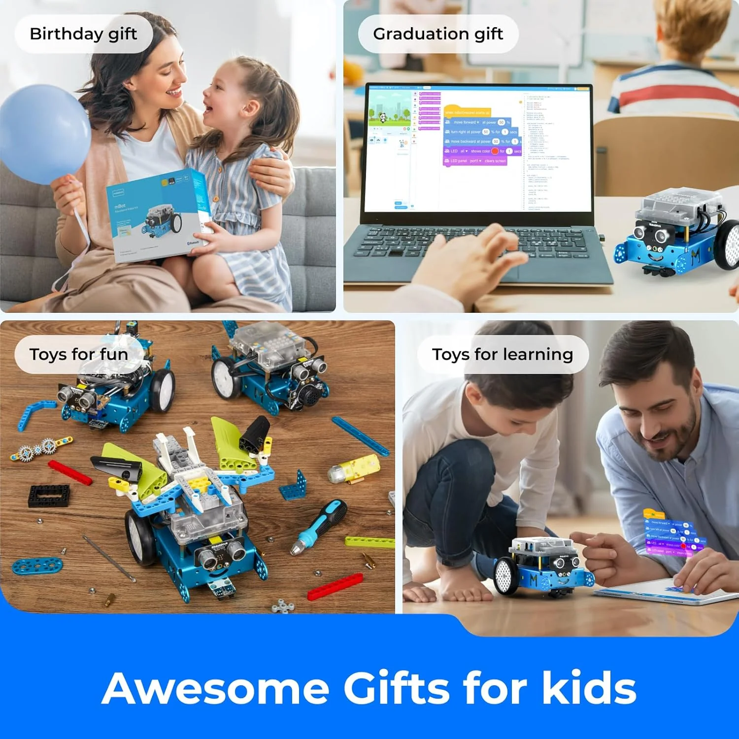 Makeblock Mbot Programming Educational Robot DIY Kit V1.1 Bluetooth Version - Image 2