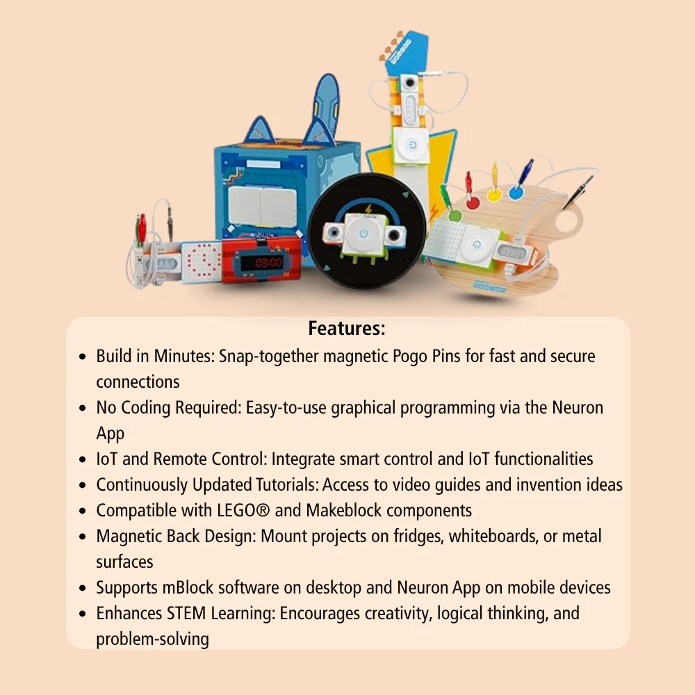 Makeblock Neuron Inventor Kit | Programmable Electronic Building Block Set - Image 3