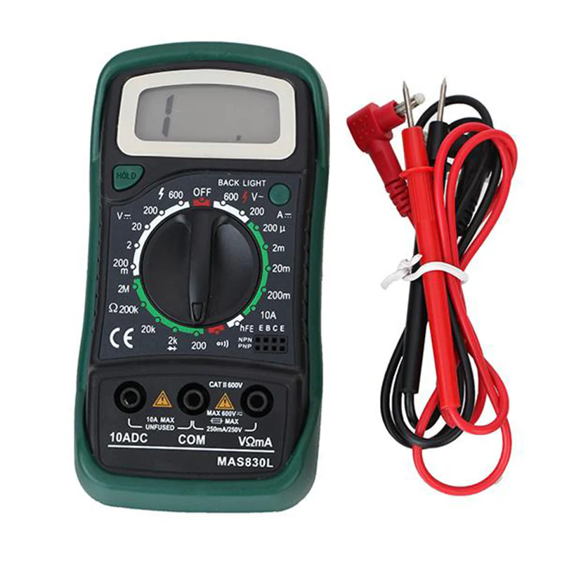 Mastech: MAS830L Digital Multimeter (Black 2000 counts) - Image 3