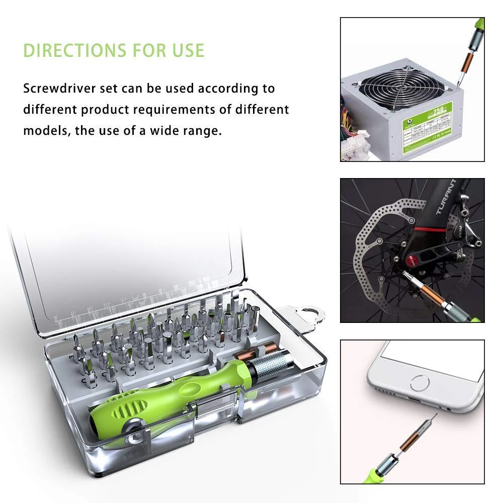 [MBPSK-5] 32 in 1 Precision Screwdriver Set with Extension Rod - Image 9
